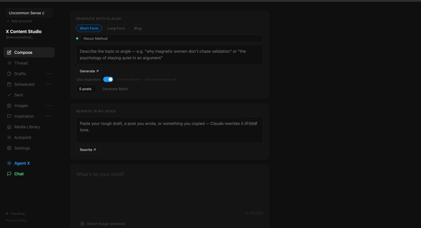 Automated X Content Scheduler